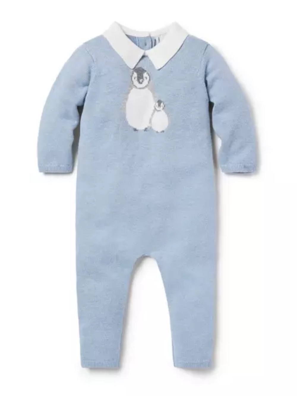 Janie and Jack Baby Penguin Collared One Piece